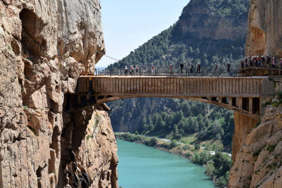 The Caminito del Rey trail is the biggest attraction in the Málaga area.