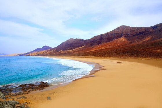 Cofete beach in Canary Islands