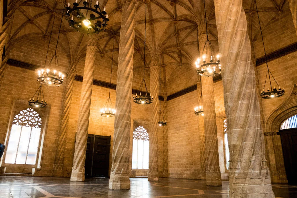 The Llotja de la Seda in Valencia, Spain
