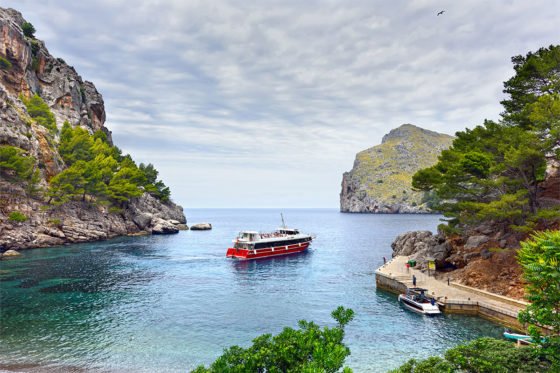 Aerial view of a boat trip in Mallorca, a great way to explore the island