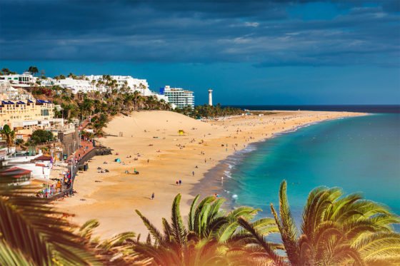 El Matorral beach in Canary Islands