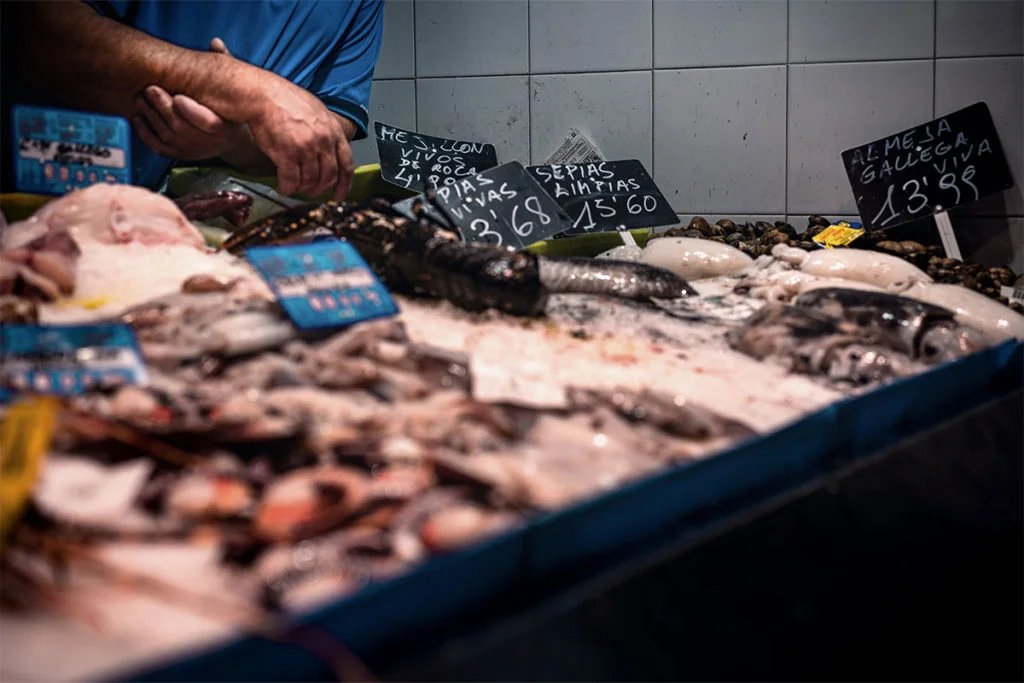 Aerial view of Mercat de Santa Catalina, Palma's oldest food market