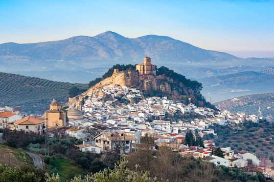 The enchanting Montefrio town with its Carthusian monastery