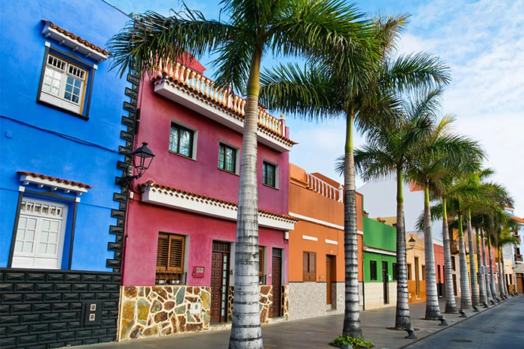 A view of Puerto de la Cruz in Tenerife