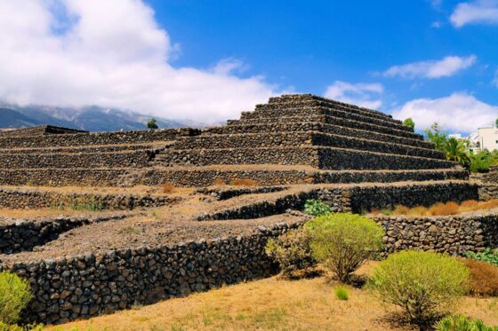 A view of Pyramids of Güímar in Tenerife