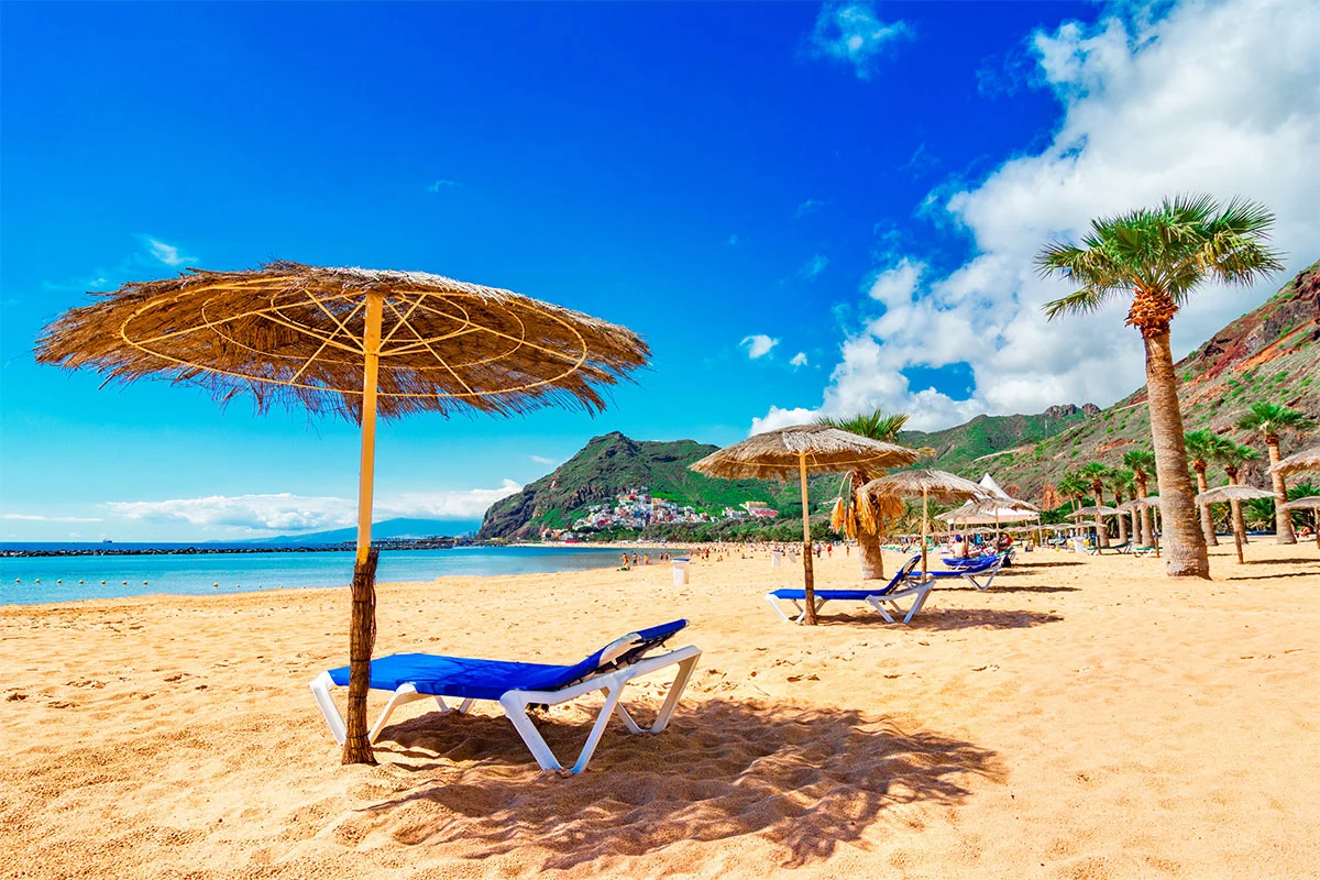 A view of a beach in Tenerife