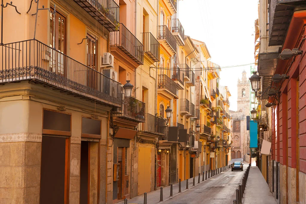 The Bohemian El Carmen neighborhood in Valencia, Spain