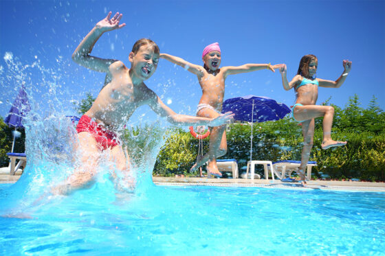 Splash pool and children's park at Blau Punta Reina Resort