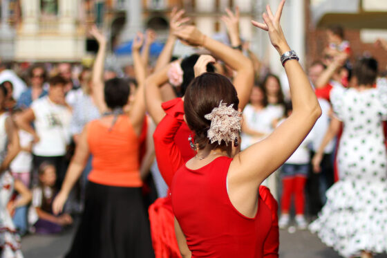 View of Flamenco Show in Malaga, Spain