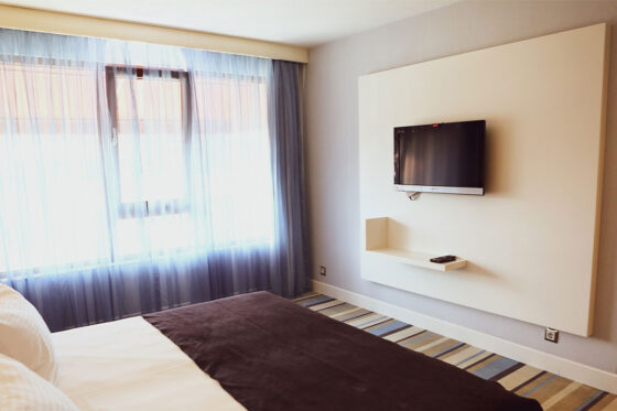 Comfortable hotel room with tv in Santa Ponsa