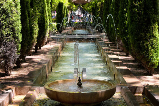 A view of the S'Hort del Rei Gardens at the La Almudaina Royal Palace