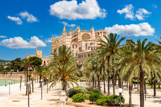A view of the Palma de Mallorca, the closest city to Valldemossa