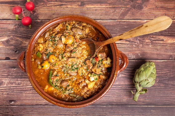 Arroz brut is one of the most famous Mallorcan dish and it tastes great in the Tramuntana Mountains