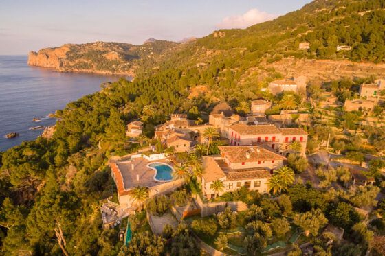 A hotel in the Serra de Tramuntana mountain range in Mallorca, Spain