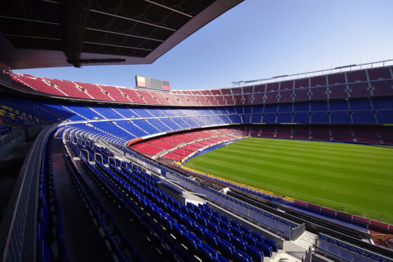 View of the iconic Estadi del FC Barcelona