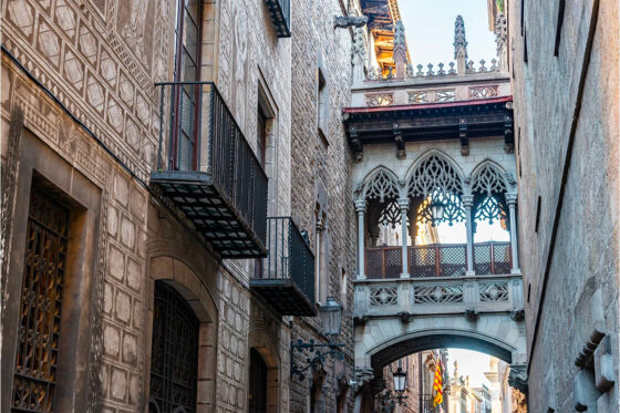 Barrio Gótico is one of the oldest and most beautiful districts in Barcelona