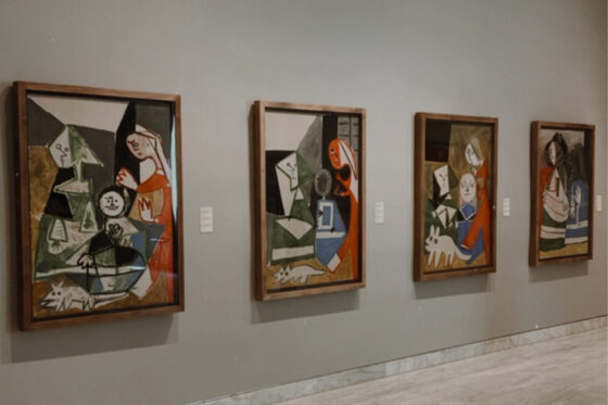 A picture of the exhibition in the Museum Picasso in Barcelona, Spain