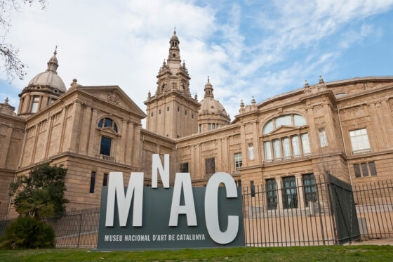 The National Art Museum of Catalonia is located in a beautiful palace