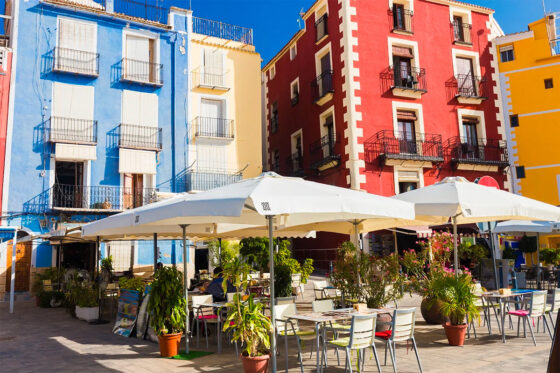 A view of the perfect accommodation in Villajoyosa, Costa Blanca, Spain