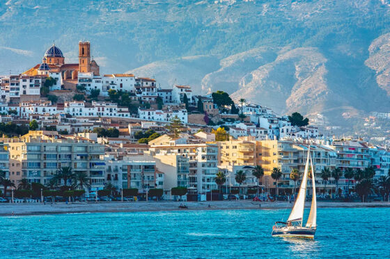 A stunning view of the picturesque town of Altea