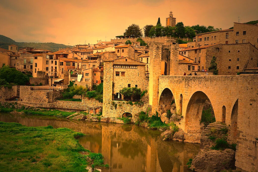 View of the town of Besalú