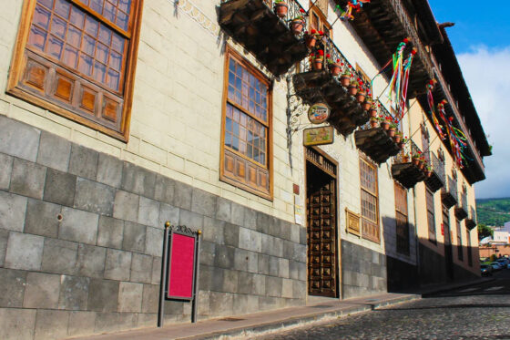 A photo of the beautiful Casa de los Balcones located in Calle San Francisco, the heart of La Orotava's historic centre