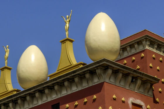 A view of the architectural marvels of the Dalí Theatre Museum in Figueres, Spain