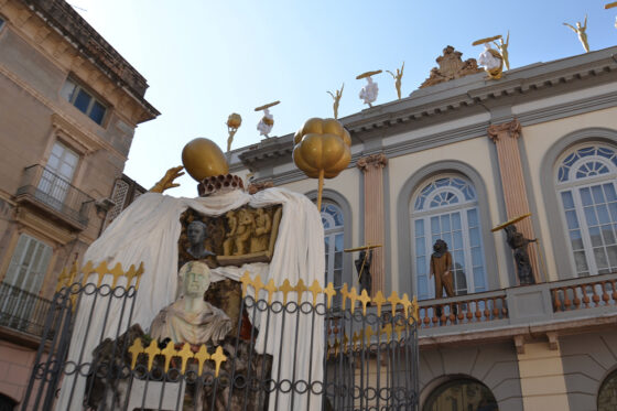 A view of the surreal installations of the Dalí Theatre Museum in Figueres, Spain
