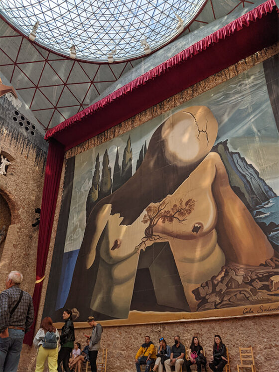 A view of the painting in the Dalí Theatre Museum in Figueres, Spain