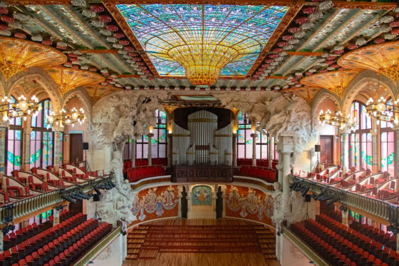 Palace of Catalan Music in Barcelona, Spain