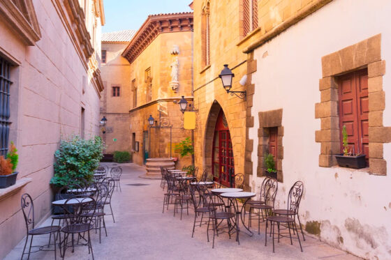 A restaurants in Poble Espanyol