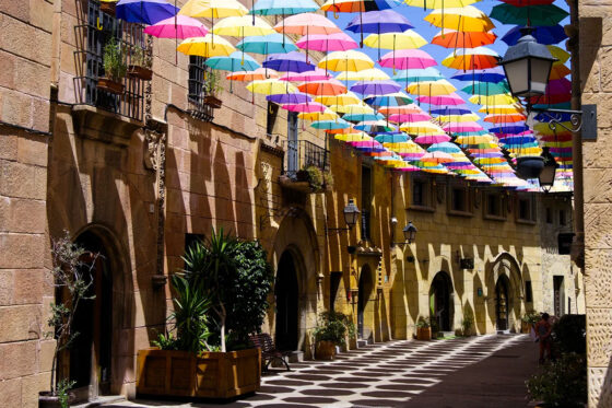Umbrella Street in Poble Espanyol