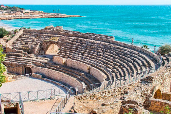 Roman amphitheatre in Tarragona, Spain