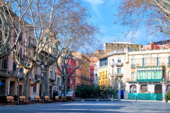 Town square in Figueres