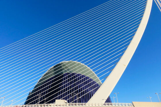 Interesting architecture of the City of Arts and Sciences