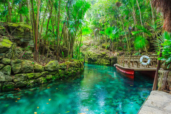 Tropical paradise Xcaret Park, Mexico