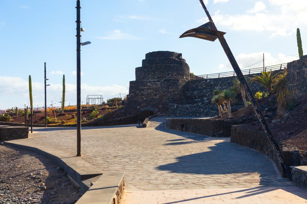 The restored Morales family lime kilns recall the time when Puerto del Rosario was known as the Port of Lime