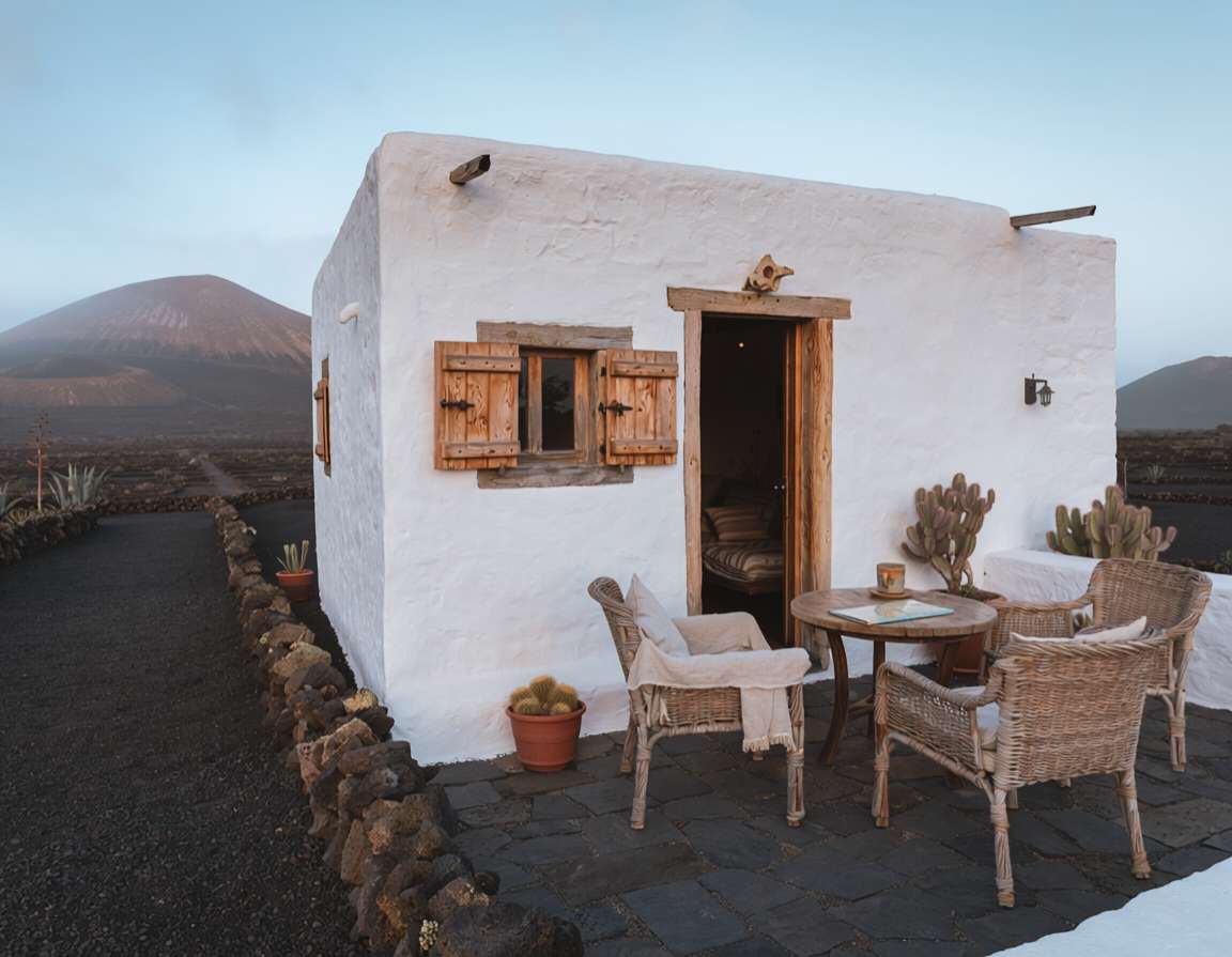 Hotelito La Era B&B is a small rural guesthouse in Yaiza, close to Timanfaya. AI-generated image.