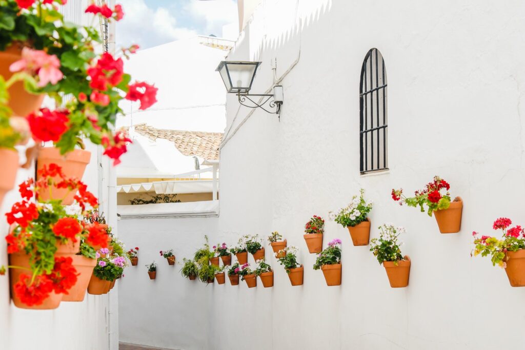 Flower-filled white streets make Benalmadena Pueblo one of the prettiest old villages on the Costa del Sol.