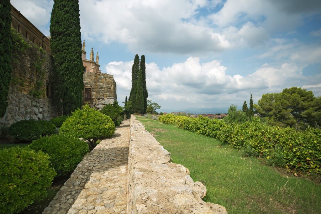 The Passeig Arqueològic follows the Roman walls of Tarragona, among the oldest Roman structures outside Italy