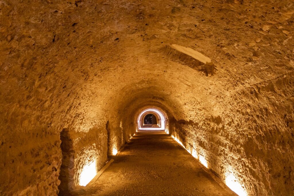 The vaulted passages of the Roman Circus still run beneath the streets of Tarragona old town